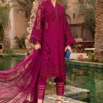 Summer Luxury 3D Cotton Unstitched Dress with organza heavy embroidered Dupatta