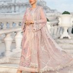 Luxury Heavy work Unstitched Chiffon Wedding Dress With Chiffon Embroidered Dupatta