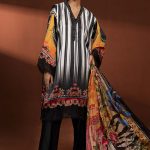 Luxury Charmeuse Silk Digital Printed Unstitched 3Pcs Dress