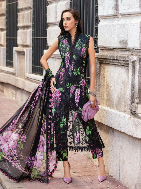 Digital Printed Cambric Lawn Dress Digital Printed Chiffon Dupatta