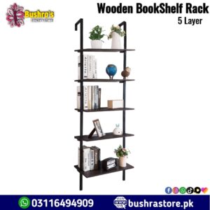 5 Layer Wood BookShelf Rack