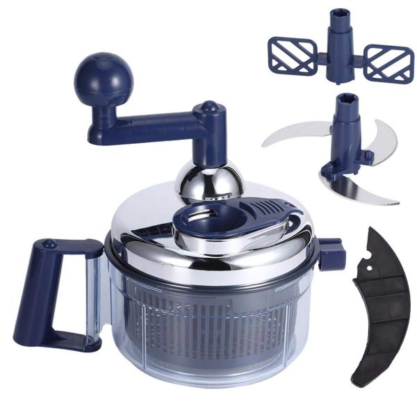 Crank Handle Food Processor Chopper, Multifunctional Vegetable Meat Chopper