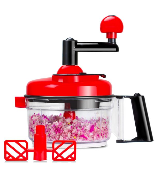 Crank Handle Food Processor Chopper, Multifunctional Vegetable Meat Chopper