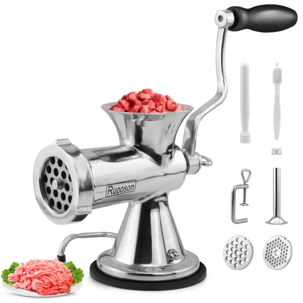 Manual Meat Grinder,  Stainless Steel Meat Processor