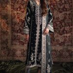 Velvet Elegant Luxury Work Unstitched Wedding Partywear Nikha Walima Engagement Mehndi Mayon Dress