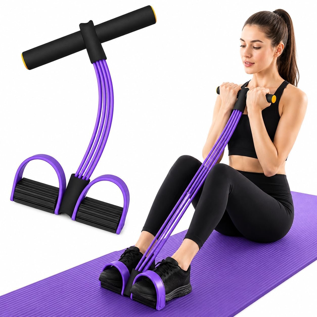 Foot Pedal Resistance Band & Tummy Trimmer