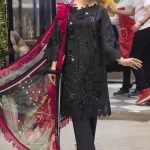 Elegant Luxury Embroidered Chikankari Summer Black Lawn Dress