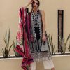 Elegant Luxury Chikankari Cotton Embroidered Summer Black Dress