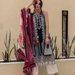 Elegant Luxury Chikankari Cotton Embroidered Summer Black Dress