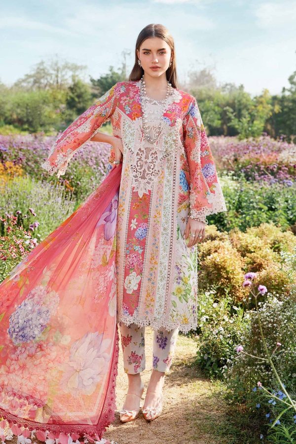 Elegant Digital Printed Embroidered Summer Lawn Dress