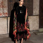 Elegant Luxury Chikankari Embroidered Summer Lawn Cotton Black Dress