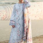 Elegant summer Luxury Chikankari Embroidery Lawn Unstitched Dress