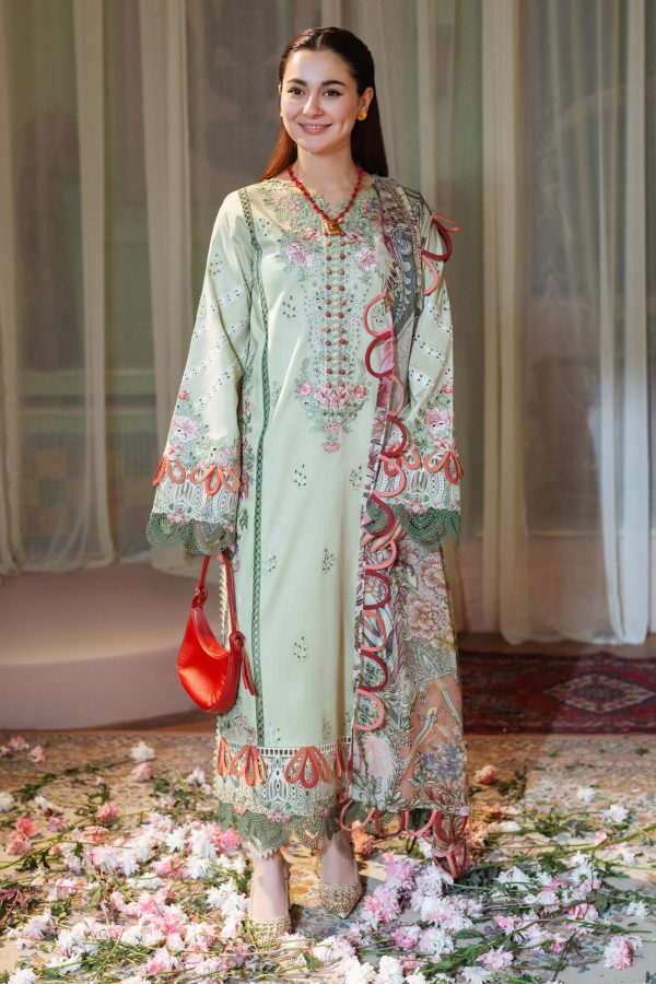 Elegant summer Luxury Chikankari Embroidery Lawn Cotton Unstitched Dress