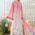 Elegant summer Printed Embroidery Lawn Unstitched Dress