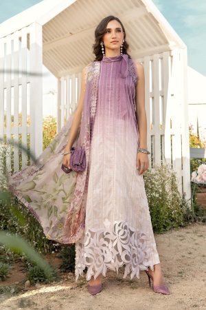 Elegant summer Printed Embroidery Lawn Unstitched Dress