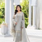 Elegant summer Luxury Chikankari Embroidery Lawn Cotton Unstitched Dress