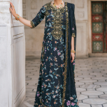 Elegant summer Printed Embroidery Lawn Unstitched Dress