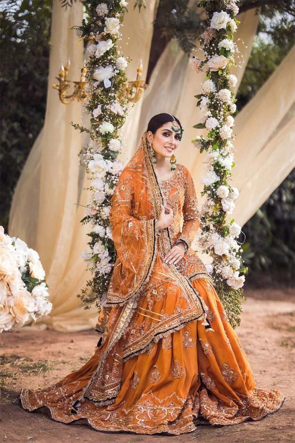 Elegant Luxury Work Unstitched Wedding Partywear Dress Nikha Walima Engagement Mehndi Mayon Dress