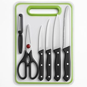 6 In 1 Stainless Steel Knives Set