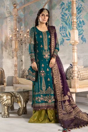 Elegant Luxury Work Unstitched Wedding Partywear Dress Nikha Walima Engagement Mehndi Mayon Dress