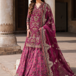 Elegant Luxury Work Unstitched Wedding Partywear Dress Nikha Walima Engagement Mehndi Mayon Dress