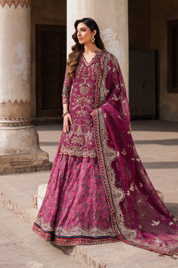 Elegant Luxury Work Unstitched Wedding Partywear Dress Nikha Walima Engagement Mehndi Mayon Dress