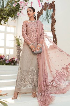 Elegant Luxury Work Unstitched Wedding Partywear Dress Nikha Walima Engagement Mehndi Mayon Dress