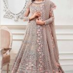Elegant Luxury Work Unstitched Wedding Partywear Frock Dress Nikha Walima Engagement Mehndi Mayon Lehnga Dress
