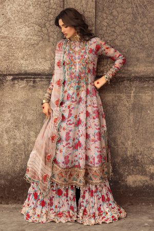 Elegant Luxury Work Unstitched Wedding Partywear Dress Nikha Walima Engagement Mehndi Mayon Dress