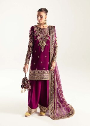 Elegant Luxury Work Unstitched Wedding Partywear Pink Dress Nikha Walima Engagement Mehndi Mayon Dress