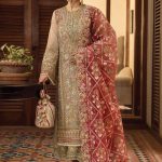 Elegant Luxury Work Unstitched Wedding Partywear  Dress Nikha Walima Engagement Mehndi Mayon Dress