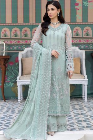 Elegant Luxury Work Unstitched Wedding Partywear Dress Nikha Walima Engagement Mehndi Mayon Dress