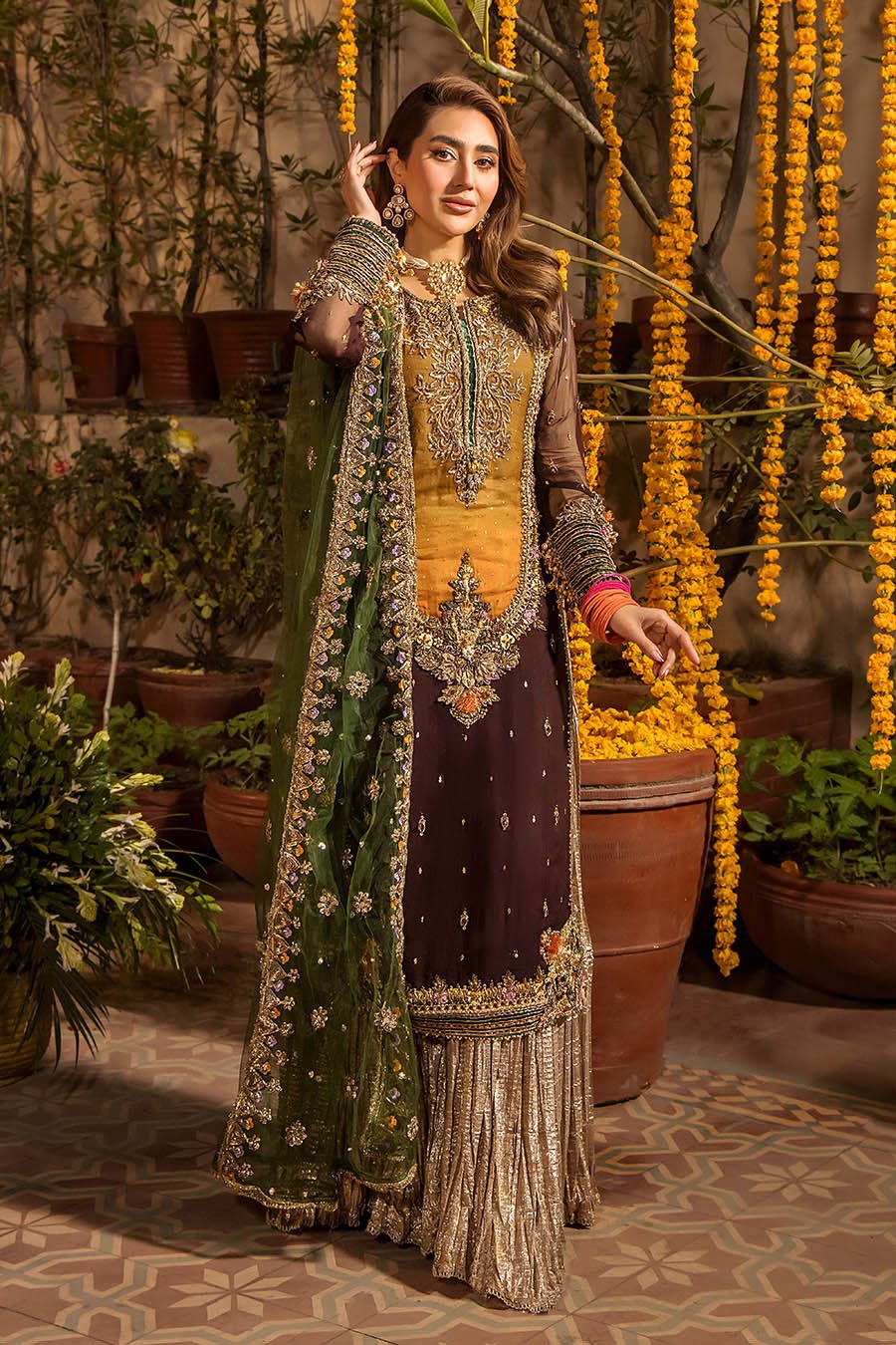 Elegant Luxury Work Unstitched Wedding Partywear Dress Nikha Walima Engagement Mehndi Mayon Dress