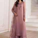 Elegant Luxury Work Unstitched Wedding Partywear Tea Pink Dress Nikha Walima Engagement Mehndi Mayon Dress