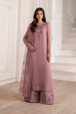 Elegant Luxury Work Unstitched Wedding Partywear Tea Pink Dress Nikha Walima Engagement Mehndi Mayon Dress