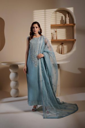 Elegant Luxury Work Unstitched Wedding Partywear Dress Nikha Walima Engagement Mehndi Mayon Dress