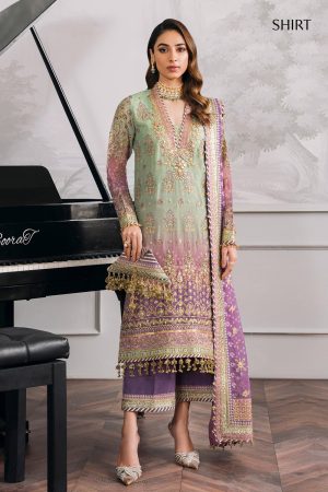 Elegant Luxury Work Unstitched Wedding Partywear Dress Nikha Walima Engagement Mehndi Mayon Dress