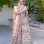 Elegant Luxury Work Unstitched Wedding Partywear Frock Dress Nikha Walima Engagement Mehndi Mayon Dress