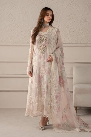 Elegant Luxury Work Unstitched Wedding Partywear white Dress Nikha Walima Engagement Mehndi Mayon Dress