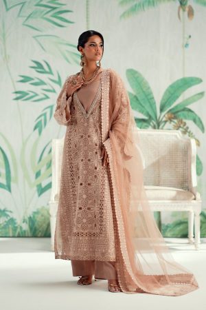 Elegant Luxury Work Unstitched Wedding Partywear Dress Nikha Walima Engagement Mehndi Mayon Dress