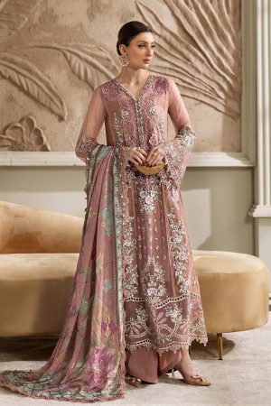 Elegant Luxury Work Unstitched Wedding Partywear Dress Nikha Walima Engagement Mehndi Mayon Dress