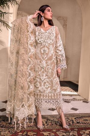 Elegant Luxury Work Unstitched Wedding Partywear Dress Nikha Walima Engagement Mehndi Mayon Dress