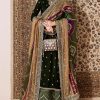 Velvet Elegant Luxury Work Unstitched Wedding Partywear Maroon Winter  Dress Nikha Walima Engagement Mehndi Mayon Dress