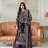 Velvet Elegant Luxury Work Unstitched Wedding Partywear  Winter Dark Purple Dress Nikha Walima Engagement Mehndi Mayon Dress