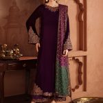 Velvet Elegant Luxury Work Unstitched Wedding Partywear  Winter Maroon Dress Nikha Walima Engagement Mehndi Mayon Dress