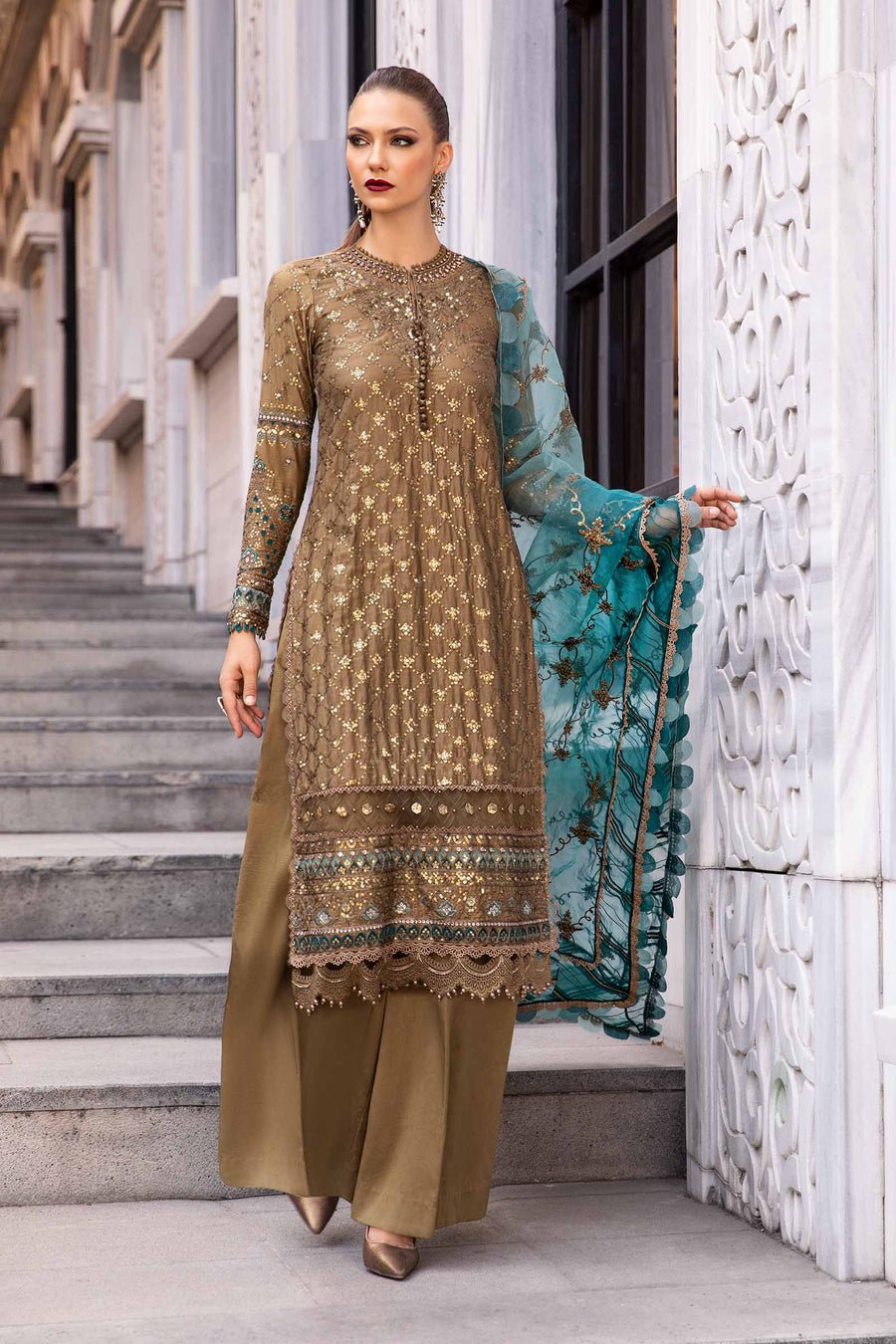 Elegant Luxury Work Unstitched Wedding Partywear Dress Nikha Walima Engagement Mehndi Mayon Dress