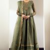 Elegant Luxury Work Unstitched Wedding Partywear Green Frock Dress Nikha Walima Engagement Mehndi Mayon Dress