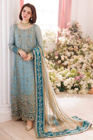 Elegant Luxury Work Unstitched Wedding Partywear Dress Nikha Walima Engagement Mehndi Mayon Dress