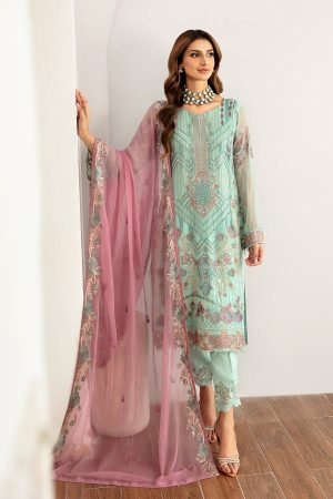 Elegant Luxury Work Unstitched Wedding Partywear Dress Nikha Walima Engagement Mehndi Mayon Dress
