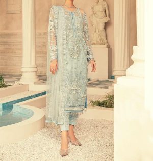 Elegant Luxury Work Unstitched Wedding Partywear Dress Nikha Walima Engagement Mehndi Mayon Dress